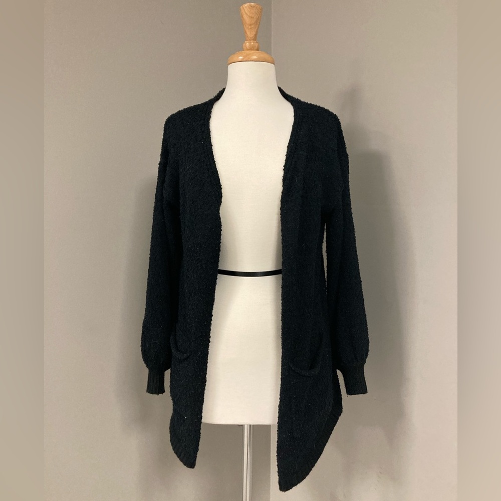 Black Soft Dreamers Open Cardigan - Small/Medium